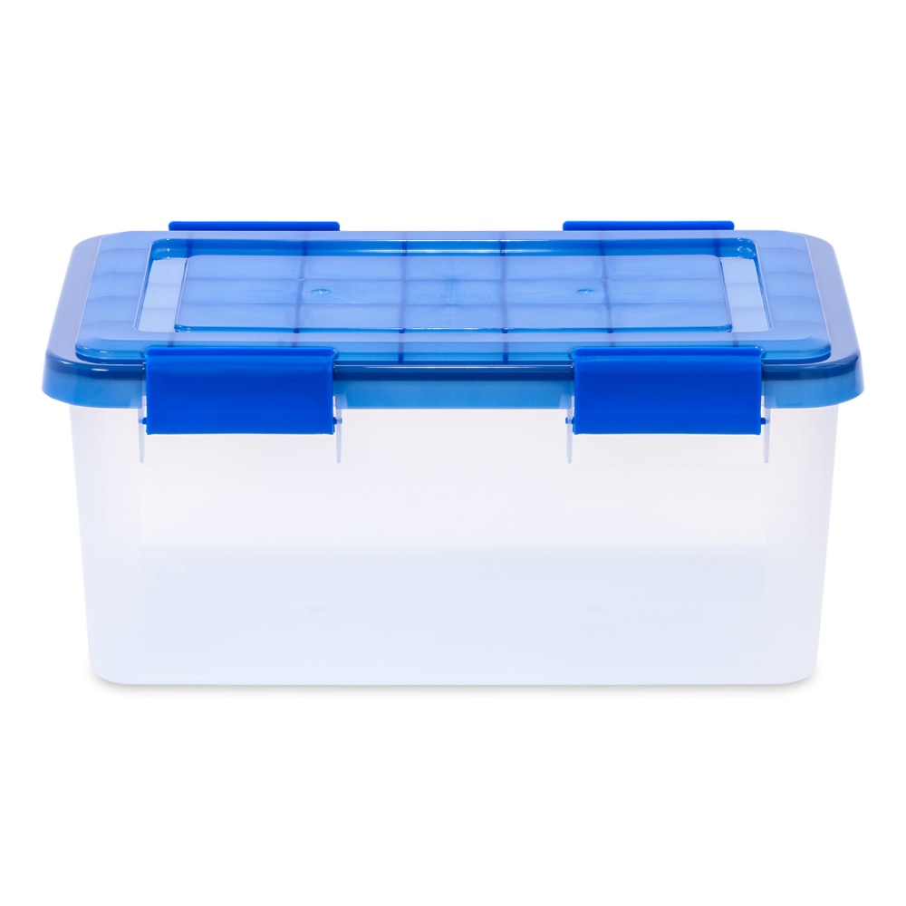 Iris Ultimate Weatherpro Storage Box, 17-1/2inL x 16-3/16inW x 10-1/4inH, 19 Qt, Clear MPN:500199