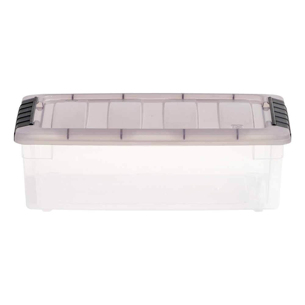 Iris Stack & Pull Storage Box, 1.45 Gallon, Clear/Gray MPN:500208