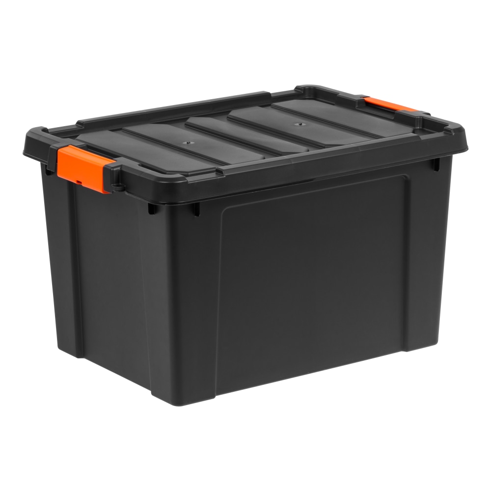 Iris Remington Heavy Duty Store-It-All Tote, 19 Gallon, Black MPN:500216
