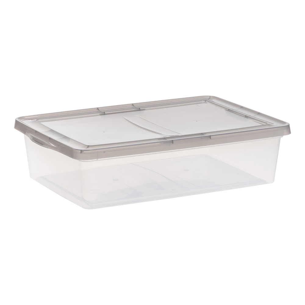 Iris Snap Top Storage Box, 7 Gallon, Clear MPN:500219
