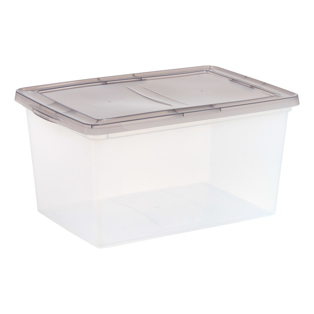 Iris Snap Top Storage Box, 14.5 Gallon, Clear MPN:500220