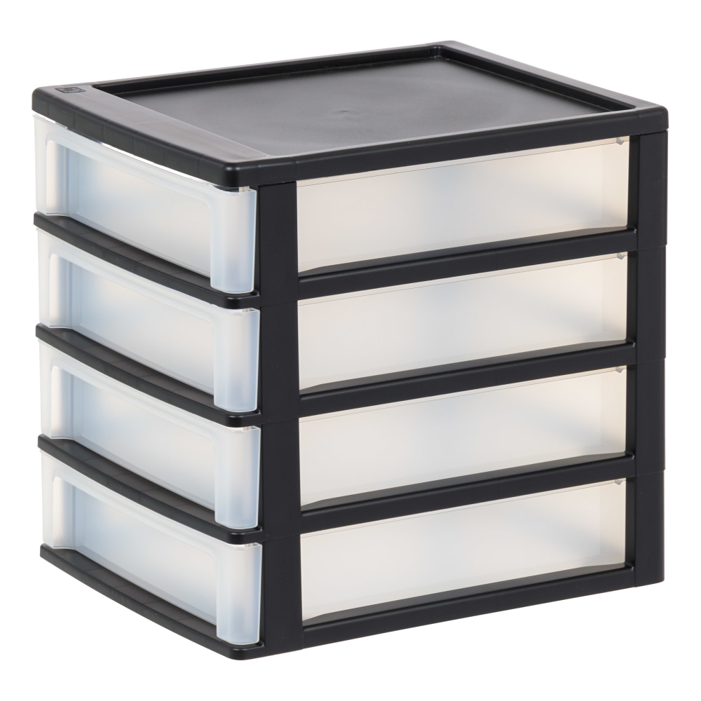 Iris Desktop Drawer Unit, 4 Drawers, Black MPN:587023