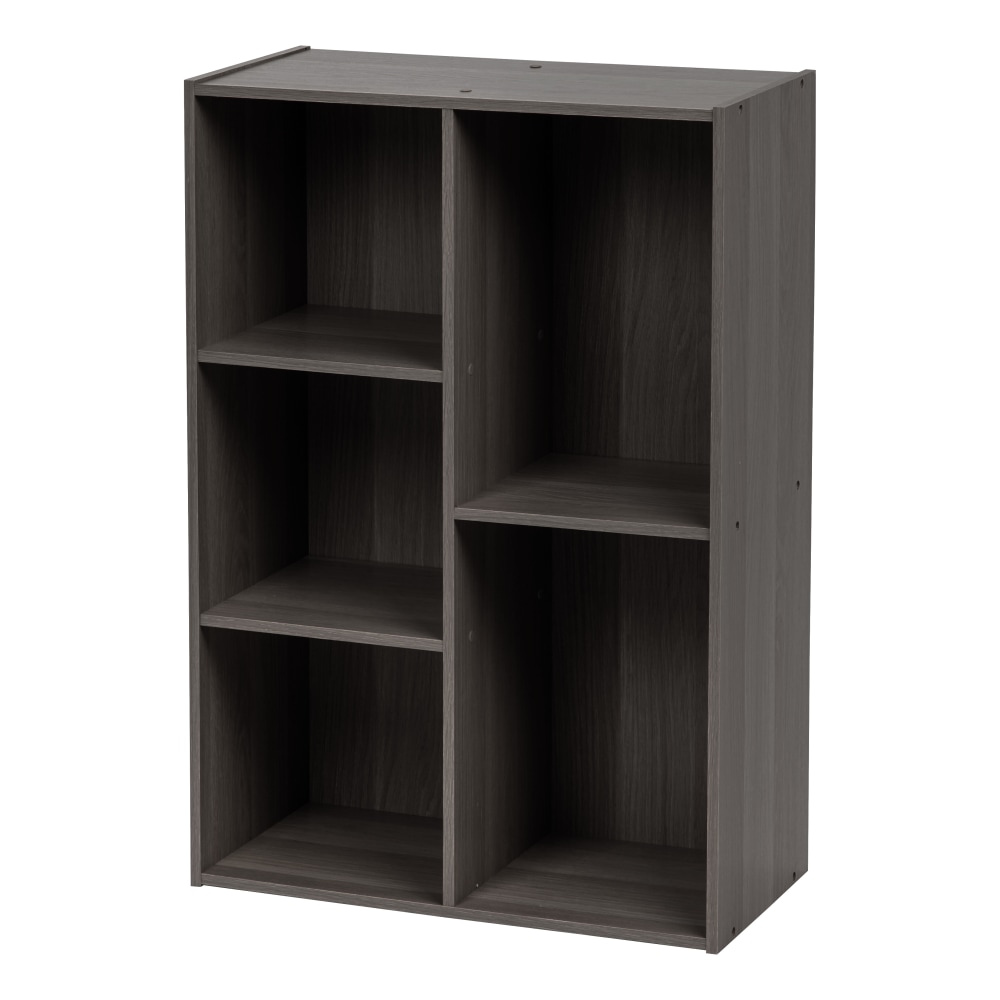 IRIS 35inH 5-Compartment Organizer Bookcase, Gray MPN:596484