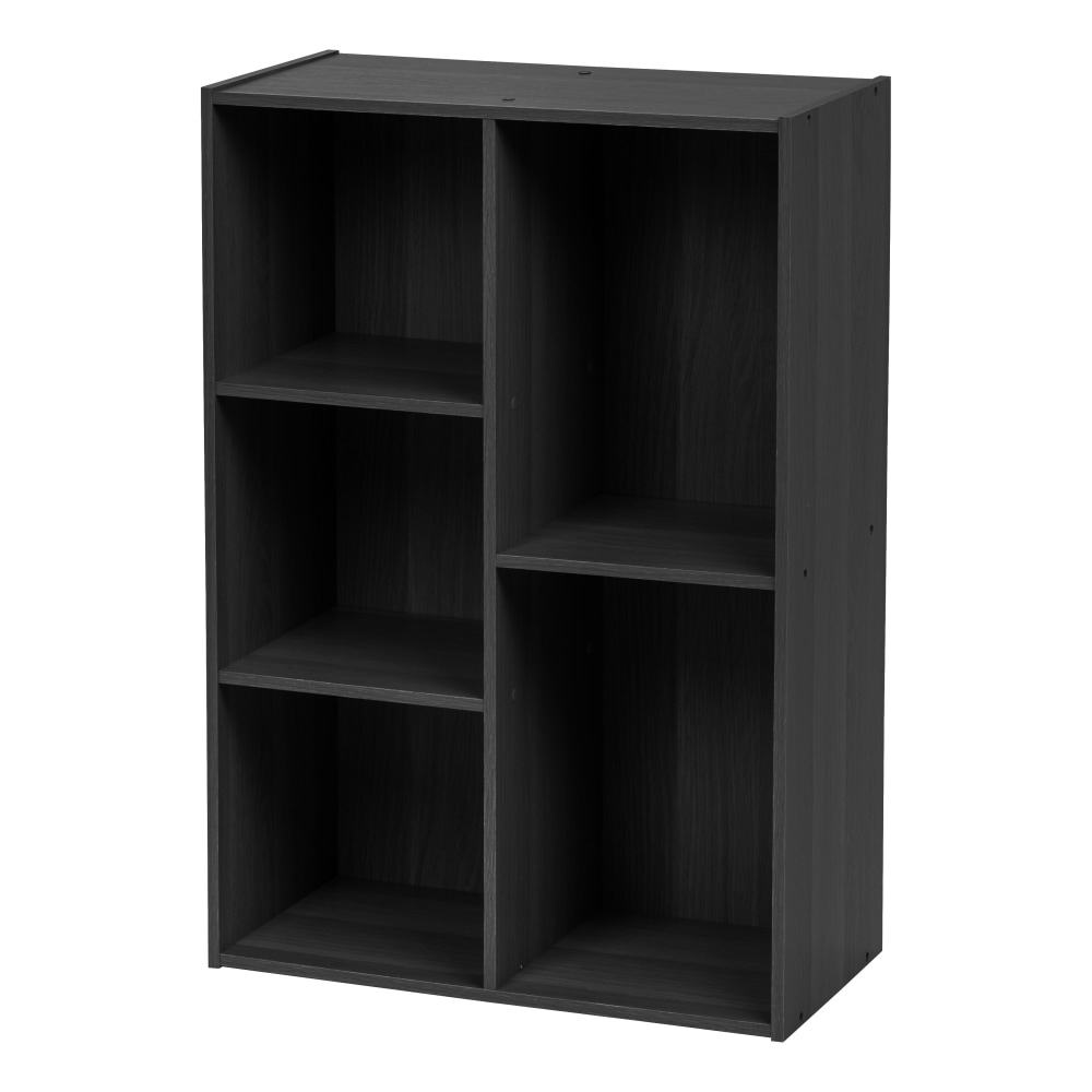 IRIS 35inH 5-Compartment Organizer Bookcase, Black MPN:596488