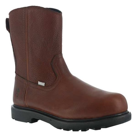 Hauler, Men's Wellington Boot, 7.5, W, Leather, 10 in Height, Brown MPN:IA0195