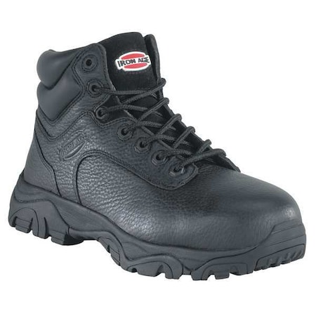 Men's 6-Inch Work Boot, 7 1/2, Composite Toe, 6 in H, Black, IA5007 MPN:IA5007