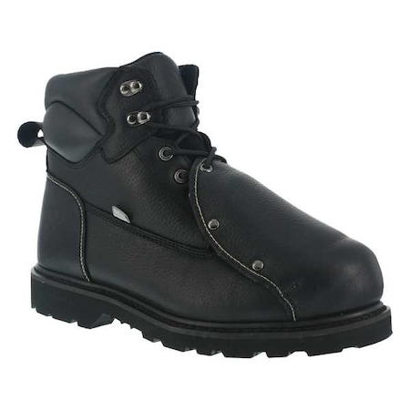 Men's 6-Inch Work Boot, 12 W, Steel Toe, 6 in H, Black, IA5016 MPN:IA5016