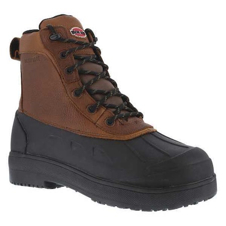 Women's 6-Inch Work Boot, 11, Composite Toe, 7 in H, Black/Brown, 965 MPN:IA965