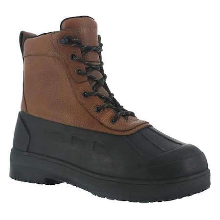 Men's 8-Inch Work Boot, 7 1/2, Composite Toe, 8 in H, Black/Brown, IA9650 MPN:IA9650