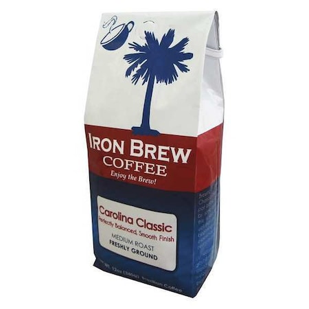 Coffee, Carolina Classic, Bag, Caffeinated, Ground, 12 oz MPN:B-12CR