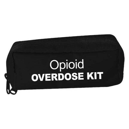 Overdose Bag, Nylon, 7 1/2 in L, 3 1/2 in W, Black MPN:36010-BK