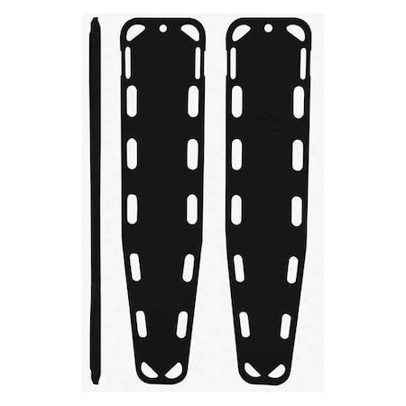 Backboard, 500 lb, Black, 72