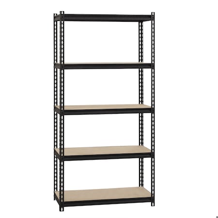 Boltless Shelving Unit, 5 Shelves, Steel, 18 in D x 36 in W x 72 in H MPN:20992