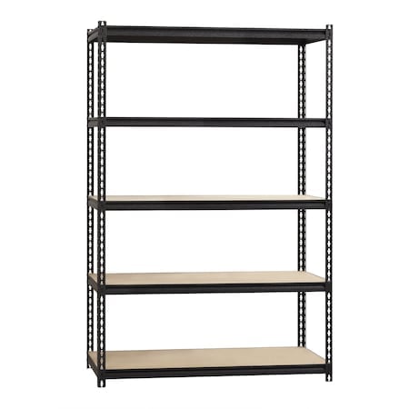 Boltless Shelving Unit, 5 Shelves, Steel, 24 in D x 48 in W x 72 in H MPN:20994