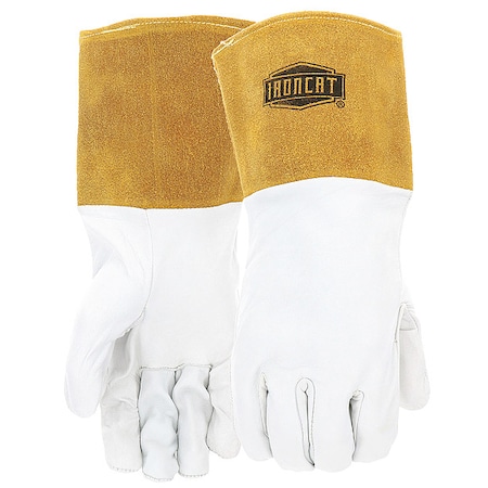 Welding Gloves, Gauntlet Cuff, Straight Thumb, A Cowhide, M, 1 PR MPN:6141/M