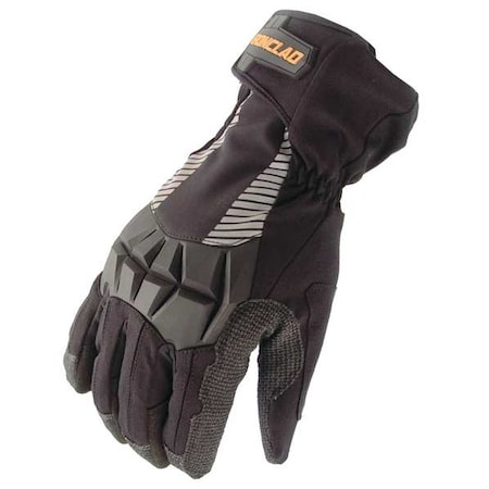 Cold Protection Impact-Resistant Gloves, Synthetic Leather Palm, Insulated Lining, Black, S ( 7 ) MPN:CCT2-02-S