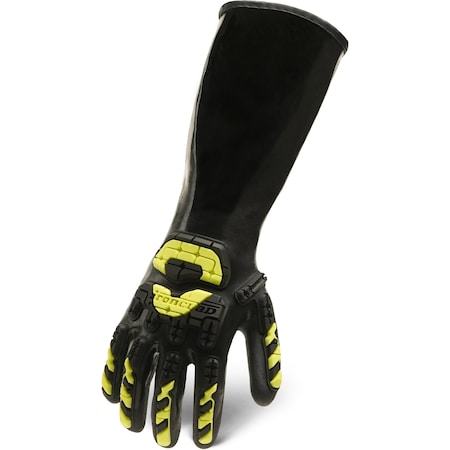 CHNPI5 Chemical-Resistant Gloves, Nitrile, PVC, 15 1/4 in L, Not Applicable, Black, 1 PR MPN:CHNPI5-01-XS
