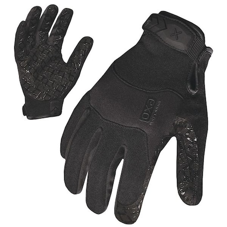 Tactical Glove, Synthetic Leather Palm, 8-1/2