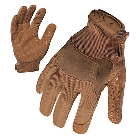 Tactical Glove, Synthetic Leather Palm, 8-1/2