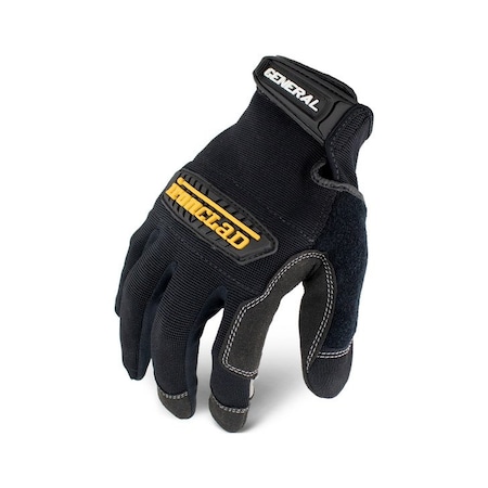General Utility™ Mechanics Gloves, Synthetic Leather Palm, Black MPN:GUG-07-XXXL
