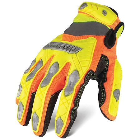 COMMAND IEX-HZI5 Mechanics Gloves, Synthetic Leather Palm, Polyester Back, M MPN:IEX-HZI5-03-M
