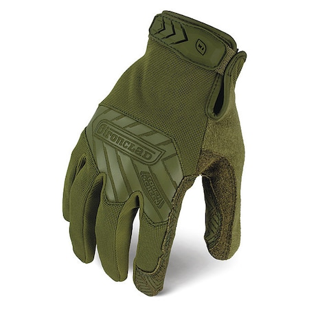 Tactical Touchscreen Glove, Silicone Palm, 9