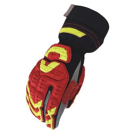 Impact Gloves, L, Red/Black/Gray/Yellow, PR MPN:INDI-ATM-04-L