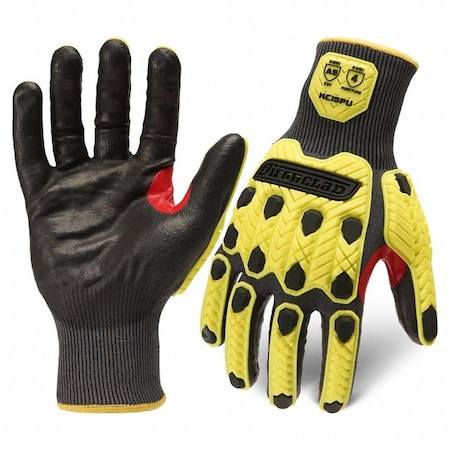Knit Work Glove, Cut Level A9, Nitrile, Smooth, S 1 PR MPN:KCI9PU-02-S