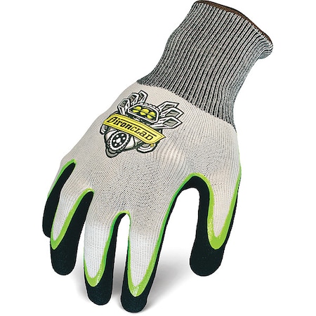 Coated Glove, Nitrile, Sandy, Palm, Not Rated Abrasion Level, Black/Gray/White, S (7) MPN:R-NTR-02-S