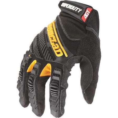 Superduty™ Mechanics Gloves, Synthetic Leather Palm, Nylon, Spandex Back, M, Black MPN:SDG2-03-M