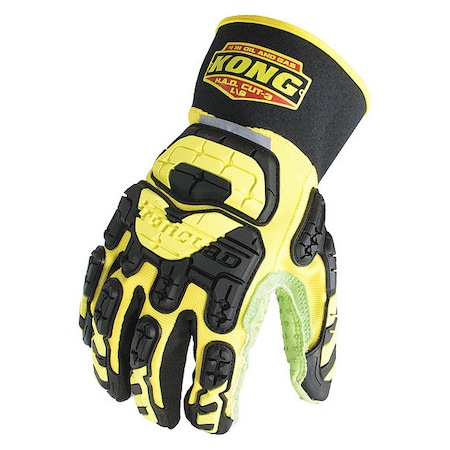 Impact Resistant Gloves, Sz L, Ylw/Grn, PR MPN:SDX2-HAD-04-L