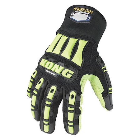 Impact Resistant Gloves, Sz L, Blk/Grn, PR MPN:SDX2W-04-L