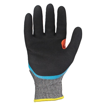 Coated Gloves, HPPE/Nitrile Palm, Acrylic Lining, Black/Blue, XS ( 6 ) MPN:SKC4SNW2-01-XS