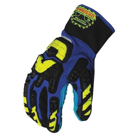 Anti-Vibration Gloves, XL, Bl/Blk/Yllw, PR MPN:VIB-IWP-05-XL