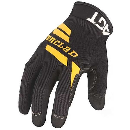 Workcrew® Mechanics Gloves, Synthetic Leather Palm, Nylon Back, 2XL, Black/Yellow MPN:WCG-06-XXL