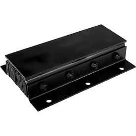 Ideal Warehouse P1 Steel Faced Dock Bumper Rectangular 10-1/4Wx20H Black 22-1101 