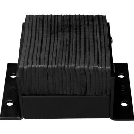 Ideal Warehouse Laminated Dock Bumper Rectangular 38Wx10H Black 24-3497
