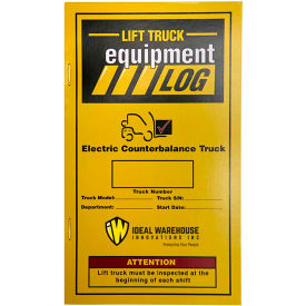 Replacement Log Book 70-1065-1 for Ideal Warehouse Electric Counterbalance Forklift Log 70-1065-1
