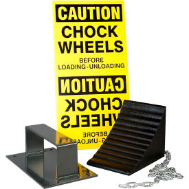 Ideal Warehouse® 88-8 Wheel Chock Safety System Package 24