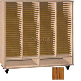 Ironwood Mfg. FS Series - 100 Open Folio Music Storage Cabinet - Oak FS-100-DO