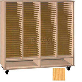 Ironwood Mfg. FS Series - 100 Open Folio Music Storage Cabinet - Oak Color FS-100-NO