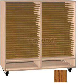 Ironwood Mfg. FS Series - 50 Open Folio Music Storage Cabinet - Oak FS-50-DO