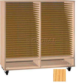 Ironwood Mfg. FS Series - 50 Open Folio Music Storage Cabinet - Oak Color FS-50-NO