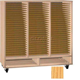 Ironwood Mfg. FS Series - 75 Open Folio Music Storage Cabinet - Oak Color FS-75-NO