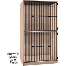Ironwood 2 Compart. Wardrobe Cabinet Grey Grill Door Cactus Star Color 404-35-G-CS