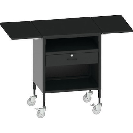 Mobile Point of Sale Cart with drawer and bottom shelf MPN:MPOS-28-REG