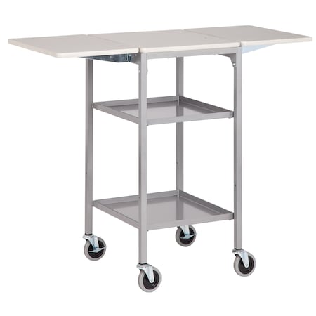 Assembled Value Line Table with middle & bottom shelf 20 in Dx18 in Lx39 in H MPN:VLT-2046-ASSY