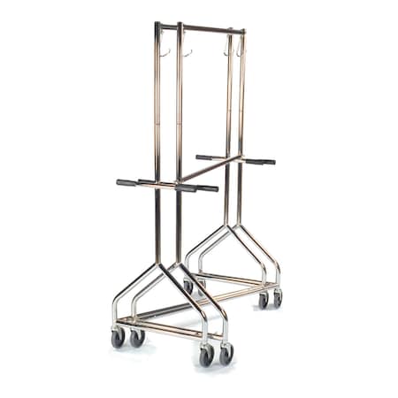 Rolling Rack with middle bar & bumpers;5
