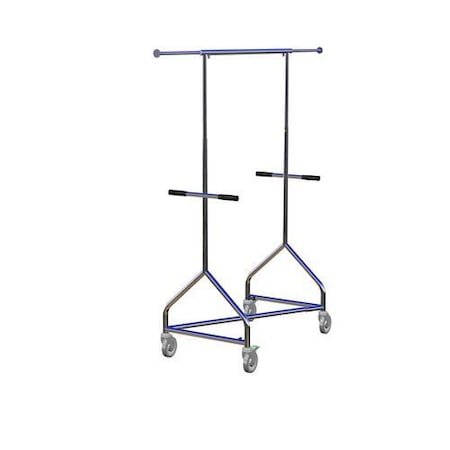Rolling Rack with grid shelf;5