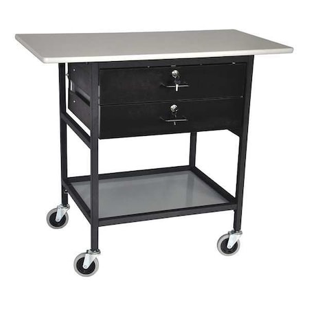 Ergonomic Mobile Work Table, 40 In. L MPN:ERGO-28-1-K4